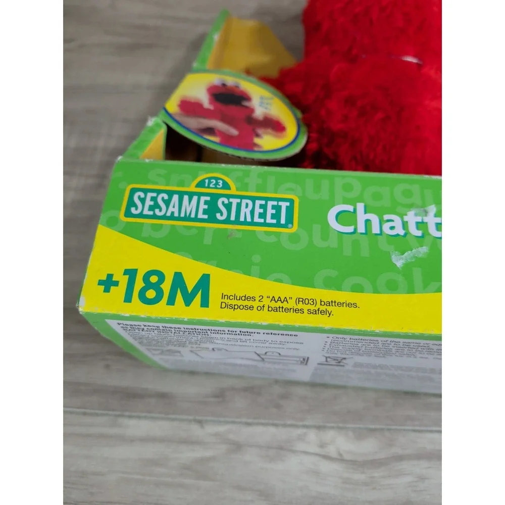 1 2 3 Sesame Street Chatters Elmo Fisher-Price Action Figure 